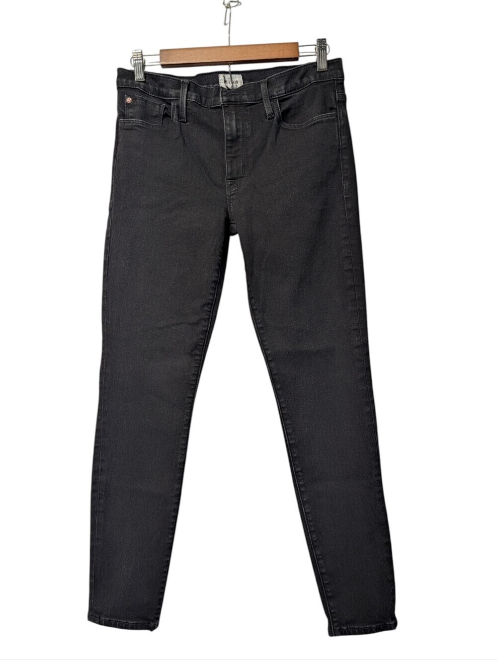 Hudson Jeans Natalie Mid Rise Skinny Black Ankle Pants Women’s 27 - Picture 1 of 10